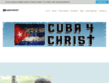 Tablet Screenshot of cuba4christ.org